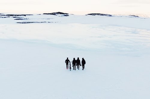 Team Iceman in der Antarktis